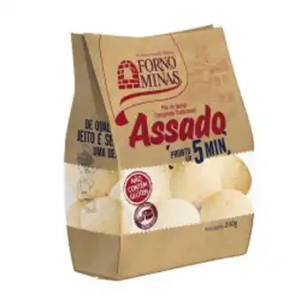 Pão de queijo forno minas assado congelado pc 240 g