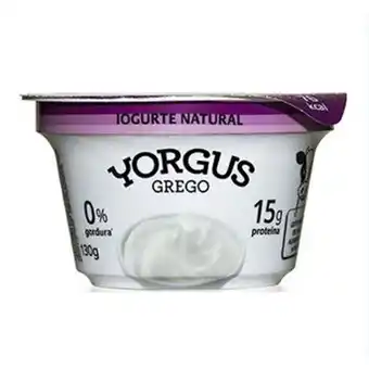 Iogurte yorgus grego sabor natural 0% gordura 130g
