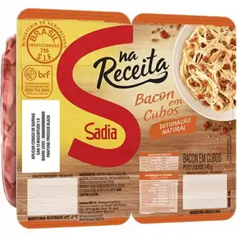 Supermercado Bergamini Bacon em cubo sadia 140g oferta