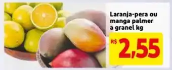 Mercado Extra Laranja pera ou manga palmer a granel 1kg oferta