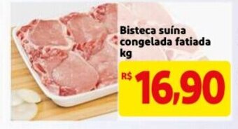 Mercado Extra Bisteca Suina congelada fatiada 1kg oferta