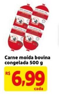 Mercado Extra Carne moida bovina congelada 500g oferta