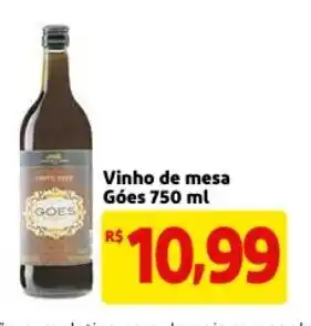 Mercado Extra Vinho de mesa Goes 750ml oferta