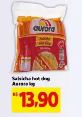 Mercado Extra Salsicha Hot Dog Aurora 1kg oferta