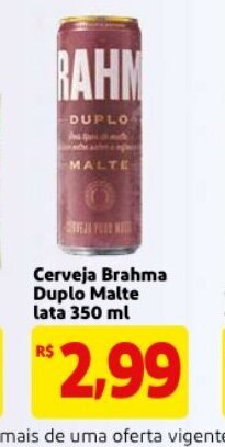 Mercado Extra Cerveja Brahma Duplo Malte Lata 350ml oferta