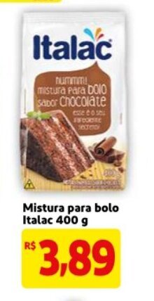 Mercado Extra Mistura para Bolo Italac 400g oferta