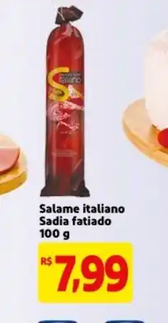 Mercado Extra Salame Italiano Sadia fatiado 100g oferta