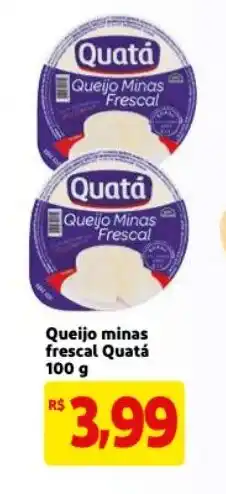 Queijo minas frescal Quata 100g
