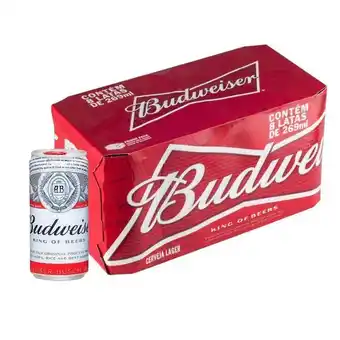Arena Atacado Cerveja budweiser lata 269ml c/ 8 unid. oferta