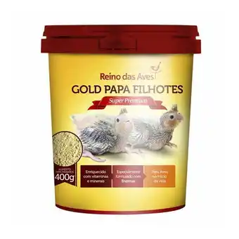 Ração reino das aves gold papa para filhotes
