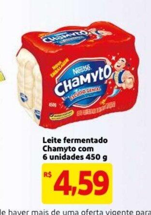 Leite Fermentado Chamyto com 6 unidades 450g