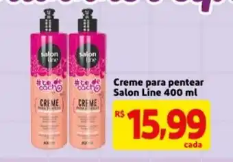 Mercado Extra Creme para pentear Salon Line 400ml oferta