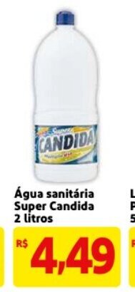 Mercado Extra Agua Sanitaria Super Candida 2L oferta