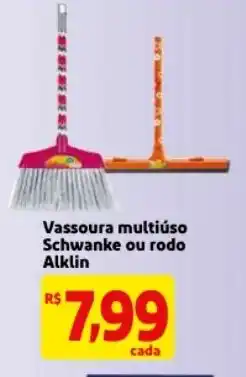 Mercado Extra Vassoura multiuso Schwanke ou rodo Alklin oferta