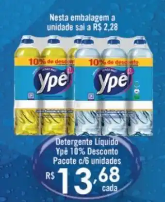 Detergente Líquido Ypê 10% Desconto Pacote c/6 unidades
