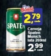 Rossi Supermercado Cerveja Spaten Munich lata 269ml oferta