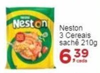Rossi Supermercado Neston 3 Cereais sachê 210g oferta