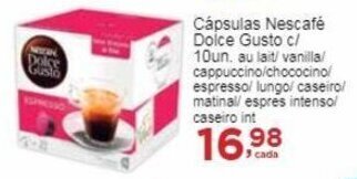 Rossi Supermercado Cápsulas Nescafé Dolce Gusto c/ 10un, oferta