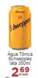 Rossi Supermercado Água Tônica Schweppes lata 350ml oferta
