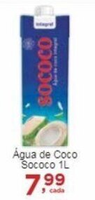 Rossi Supermercado Água de Coco Sococo 1L oferta