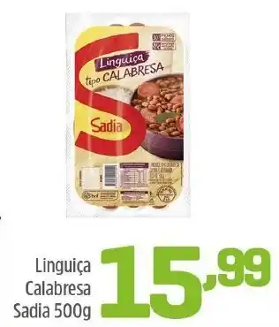 Arena Atacado Linguiça Calabresa Sadia 500g oferta