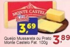 Rossi Supermercado Queijo Mussarela ou Prato Monte Castelo Fat. 100g oferta