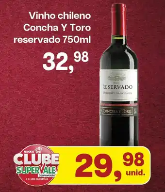 Vinho chileno Concha Y Toro reservado 750ml