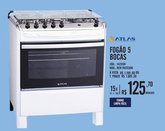 Zema ATLAS FOGÃO 5 BOCAS oferta
