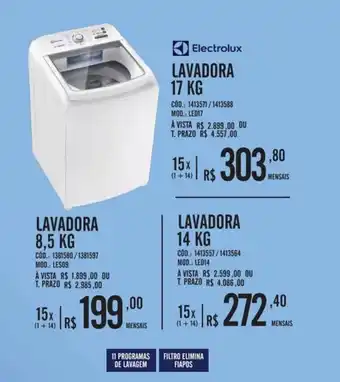 Zema Electrolux LAVADORA 8,5 KG oferta