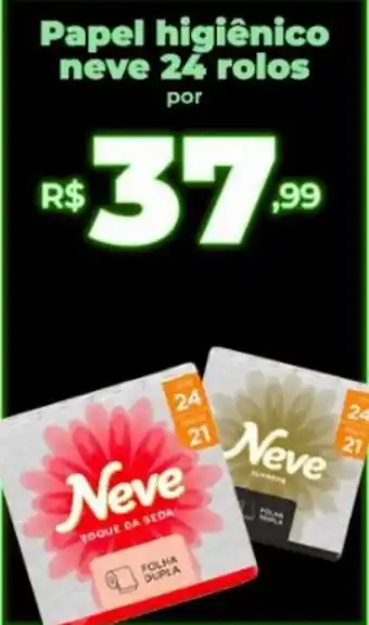 Papel higiênico neve 24 rolos