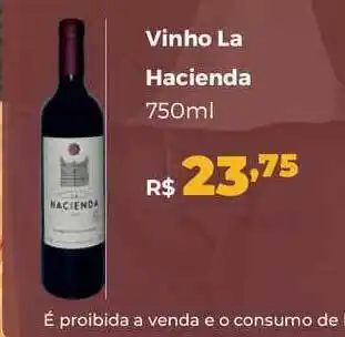 Vinho La Hacienda 750ml