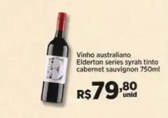 Carone Vinho Au Australiano Elderton Series Syrah Tinto Cabernet Sauvignon 750ml oferta