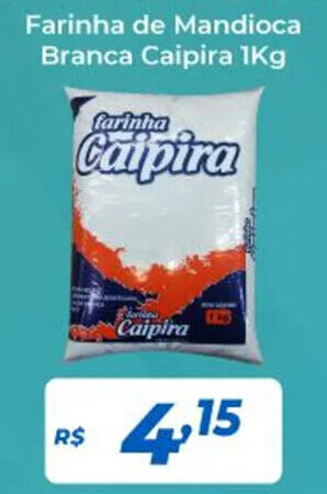 Atakarejo Farinha de Mandioca Branca Caipira 1Kg oferta