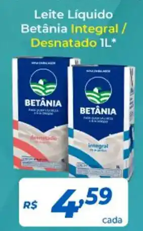 Atakarejo Leite Líquido Betânia Integral / Desnatado 1L* oferta