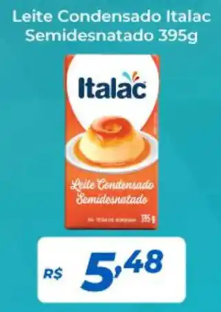 Atakarejo Leite Condensado Italac Semidesnatado 395g oferta