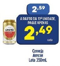 Arena Atacado Cerveja Amstel lata 350ml oferta