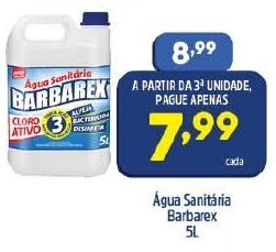 Arena Atacado Agua Sanitaria Barbarex 5L oferta