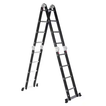 Balaroti Escada de aluminio 12 degraus 3,6mts premium black edition oferta