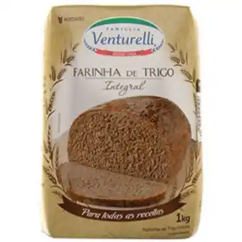 Barracão Supermercado Farinha de trigo venturelli integral 1kg oferta