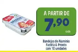 Bandejas de Aluminio Facilita & Pronto com 10 unidades