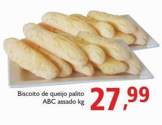 Supermercados ABC Biscoito de queijo palito abc assado kg oferta