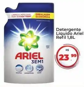Tonin Superatacado Detergente líquido ariel refil 1,8l oferta