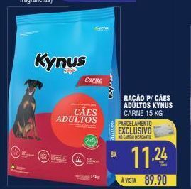 Mercantil Rodrigues Ração para cães kynus 15kg oferta