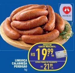 Mercantil Rodrigues Linguiça calabresa perdigão kg oferta