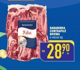 Bananinha contrafilé bovina kg