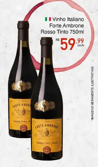 Dona de Casa Vinho Italiano Forte Ambrone Rosso Tinto 750ml oferta