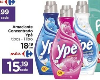 Carrefour Amaciante Concentrado Ypê tipos - 1 litro oferta