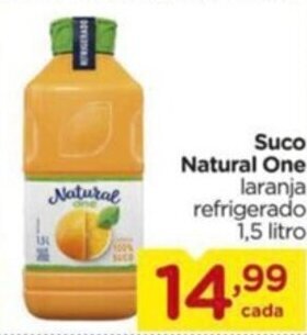 Carrefour Suco Natural One laranja refrigerado 1,5 litro oferta