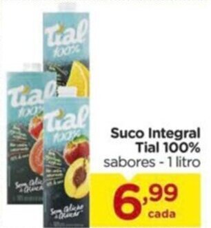 Carrefour Suco Integral Tial 100% sabores -1 litro oferta