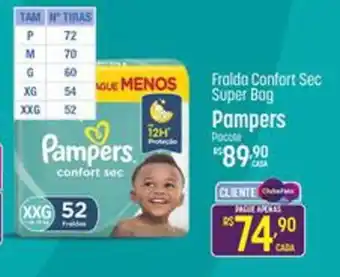 Muffato Fralda Confort Sec Super Bag Pampers Pacote oferta